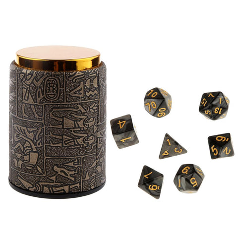 Hieroglyphics Dice Carrier with Dice - 7pcs Combo